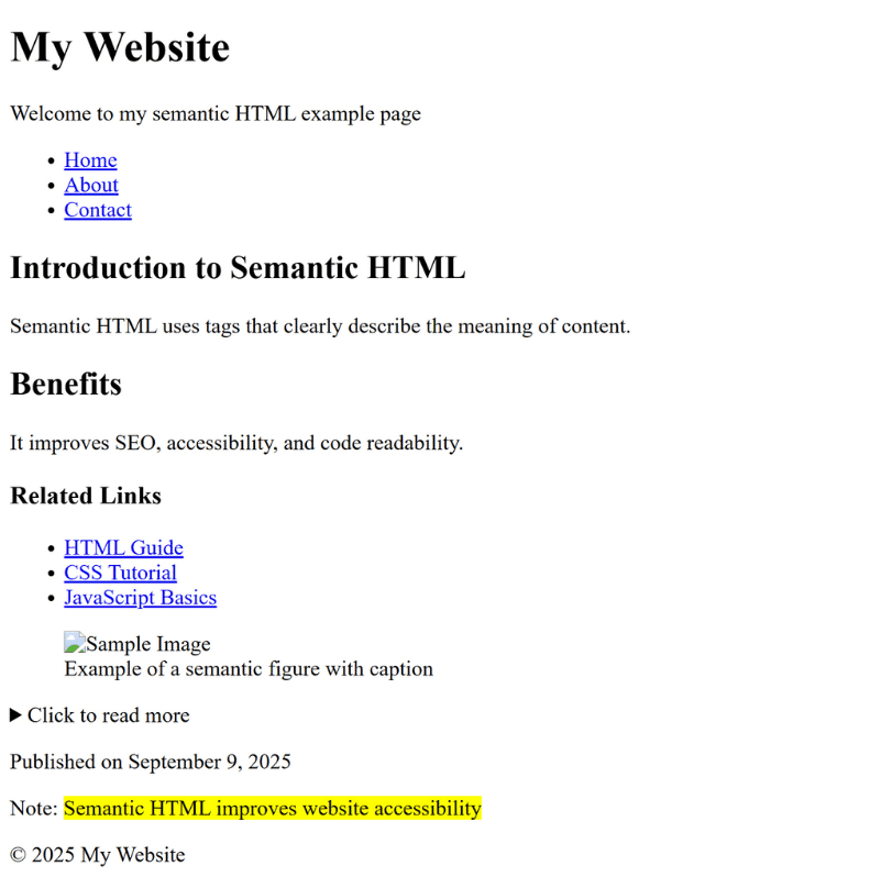 HTML Semantic Tags and Their Uses | Learn Code With Durgesh